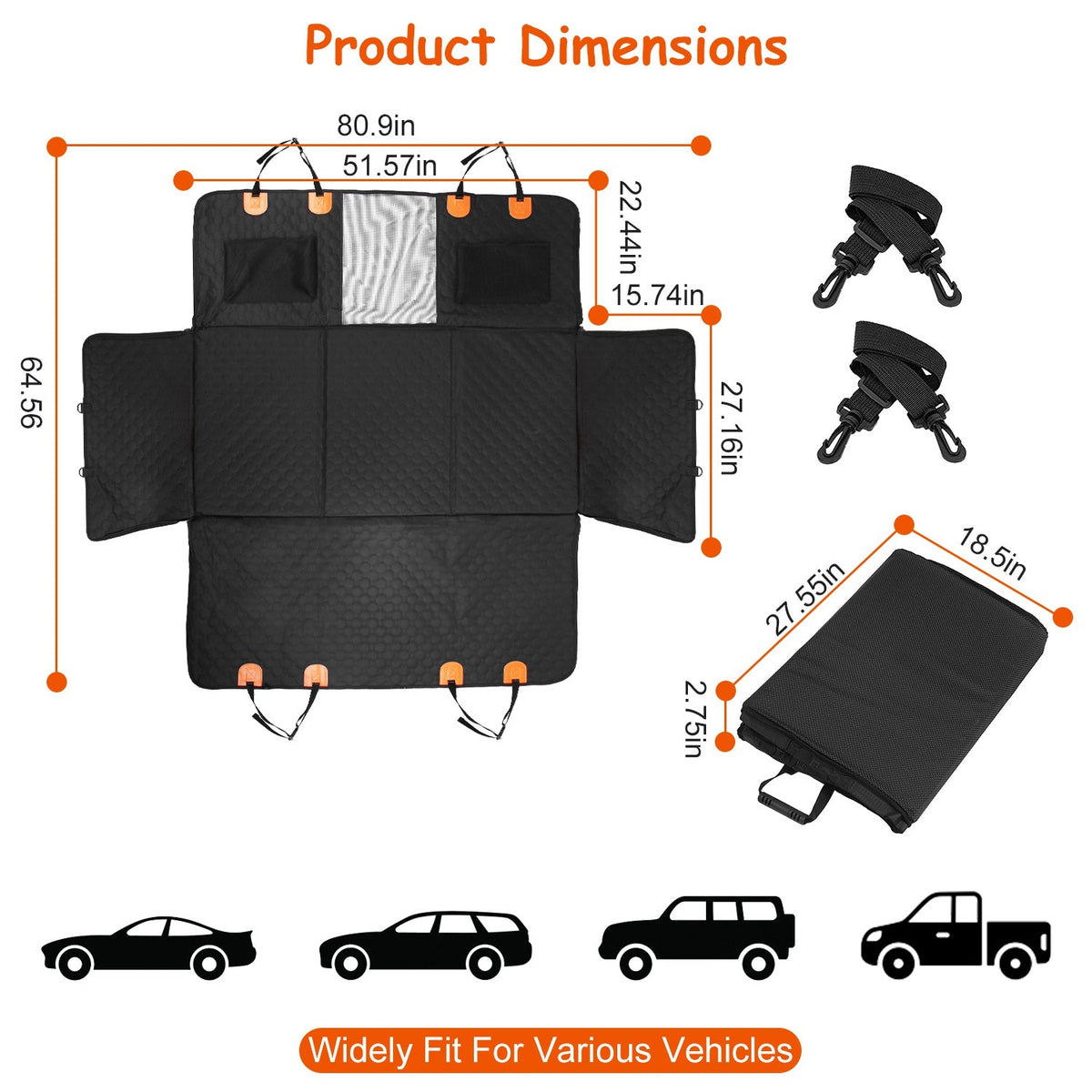 Backroad Bridge Dog Car Cover