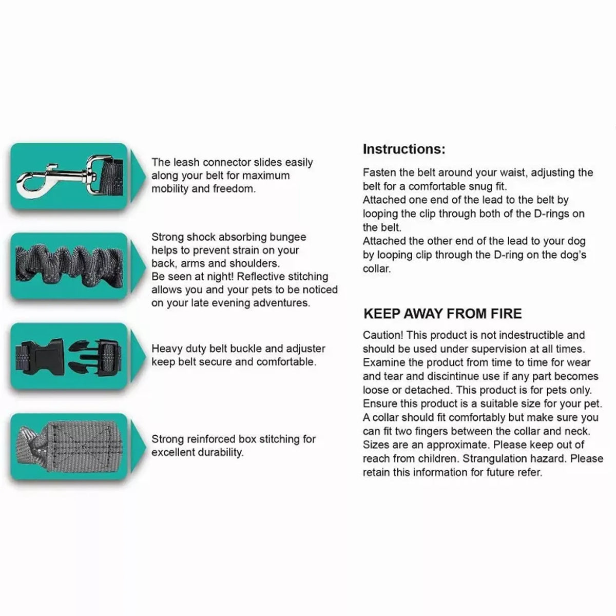 Trail Loop Hands-Free Leash
