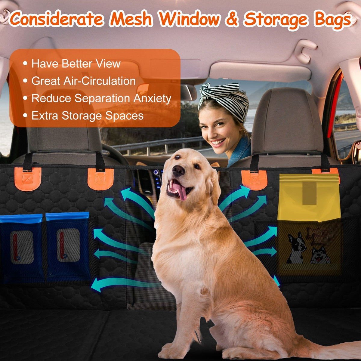 Backroad Bridge Dog Car Cover