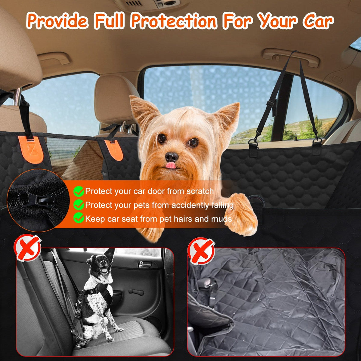 Backroad Bridge Dog Car Cover