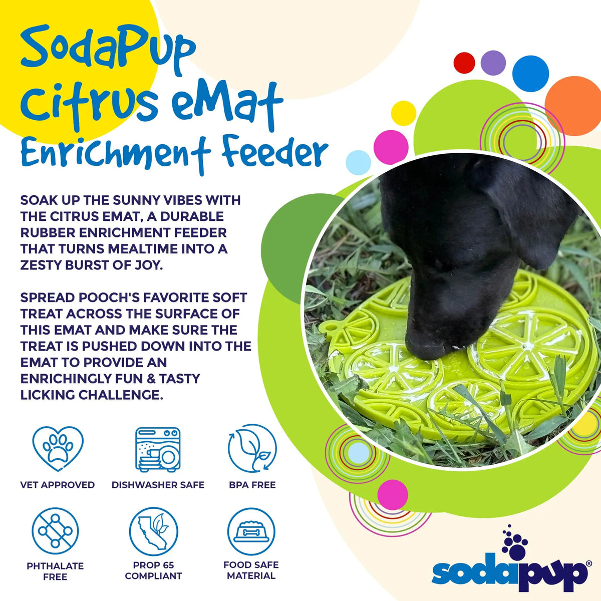 Citrus Camp Lick Mat