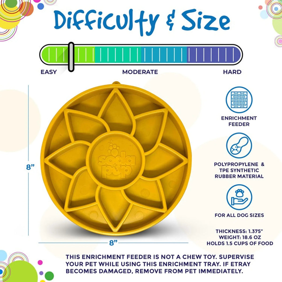 Sunflower Travel Enrichment Tray