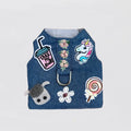 Wildflower Denim Dog Harness