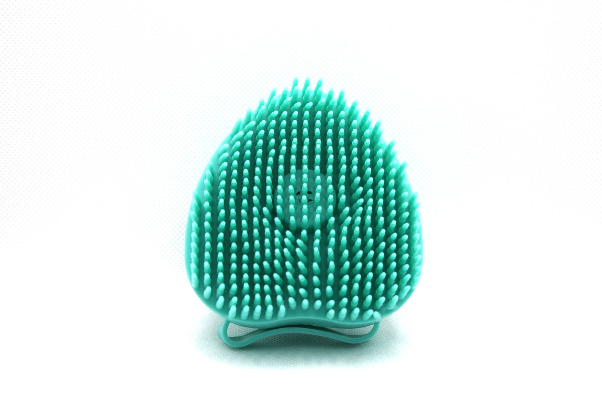 Rinse and Roam shampoo-dispensing dog bath brush